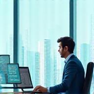 IT consulting professional at work